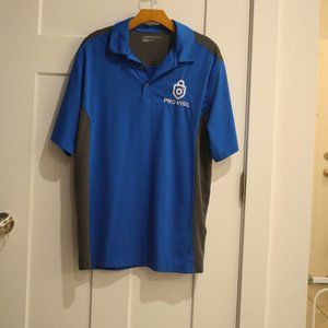Nike Golf Dri Fit Blue Polo, Men's Large